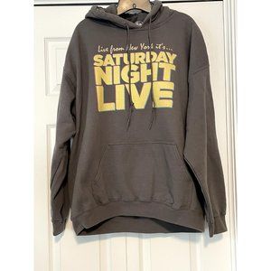 Saturday Night Live XL hoodie gray neon from New York SNL souvenir pullover OOP
